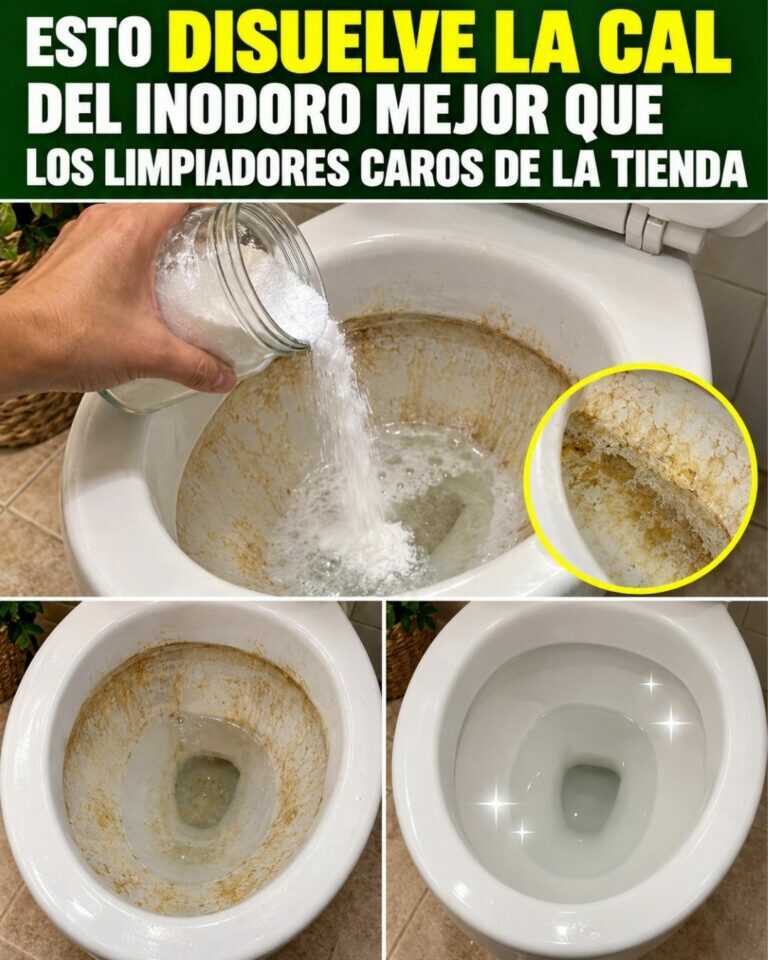 Esto disuelve la cal del inodoro mejor que los limpiadores caros de la tienda