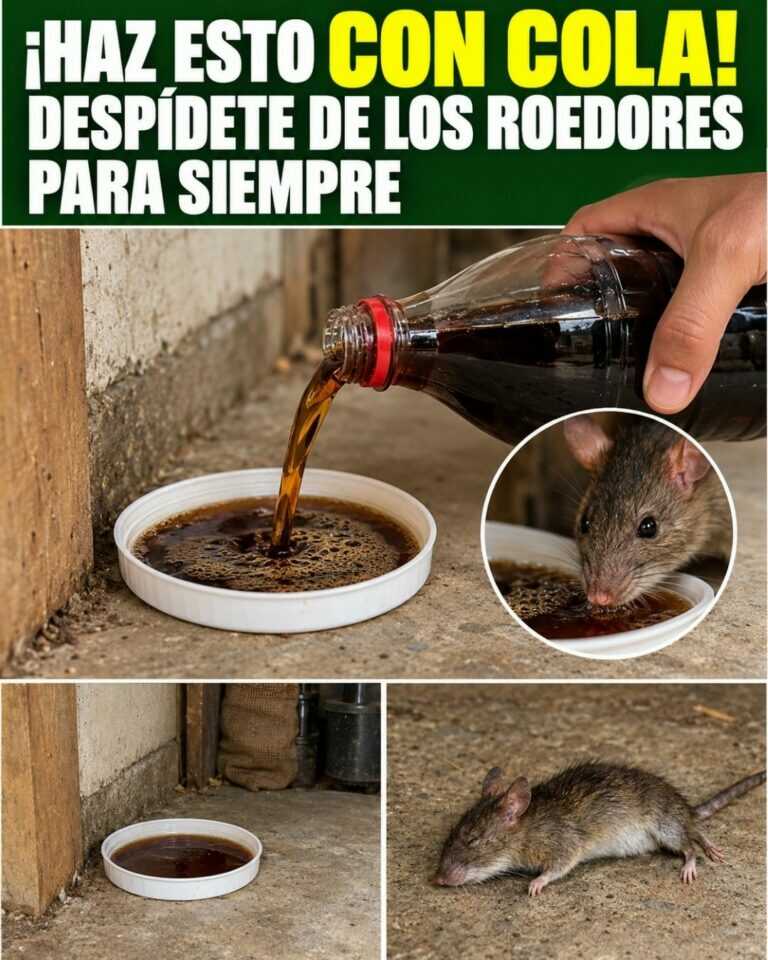 ¡Haz esto con cola! Despídete de los roedores para siempre