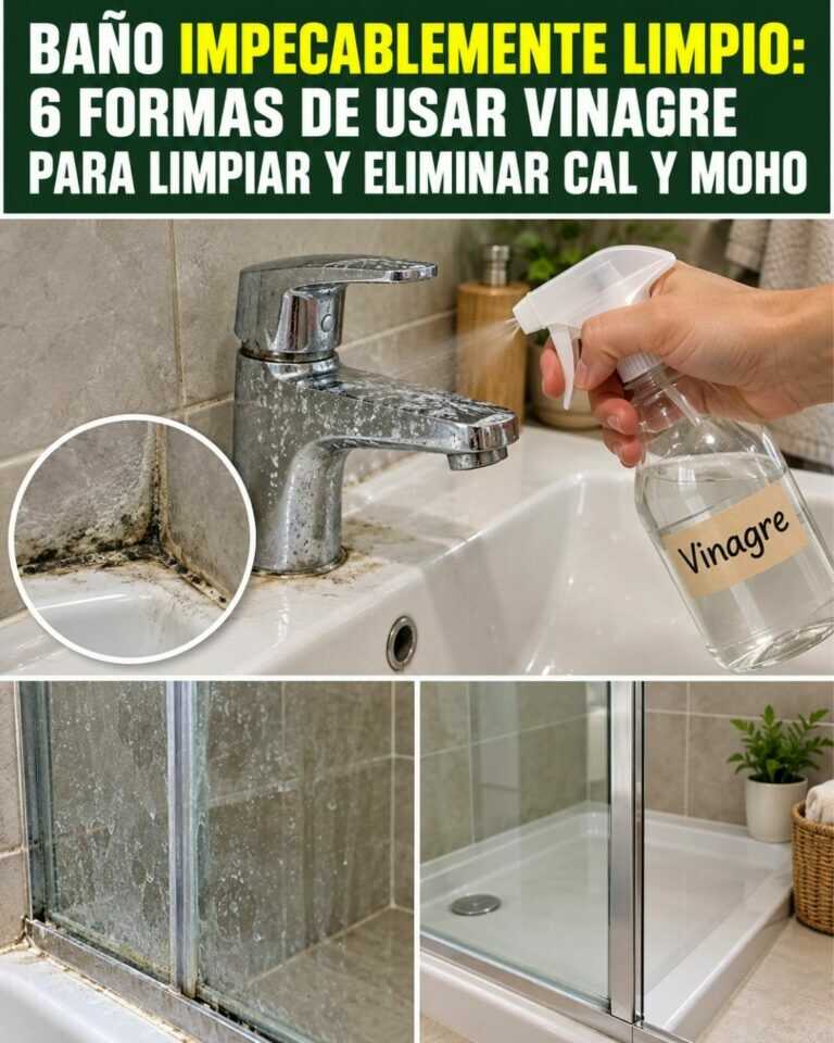 Baño impecablemente limpio: 6 formas de usar vinagre para limpiar y eliminar cal y moho