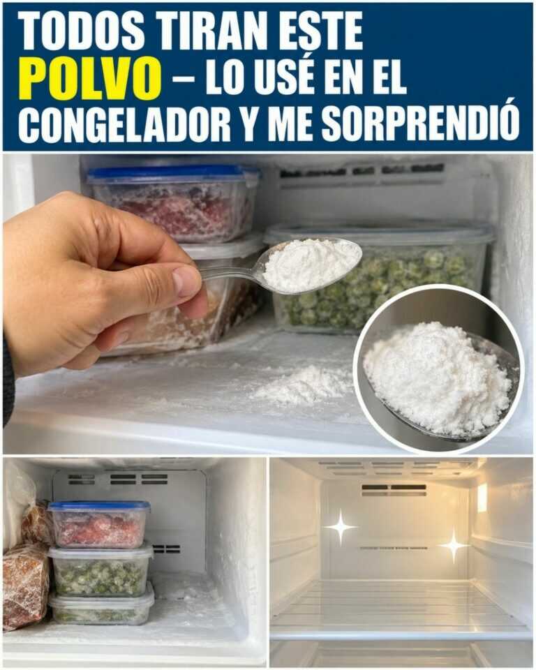 Todos tiran este polvo – lo usé en el congelador y me sorprendió