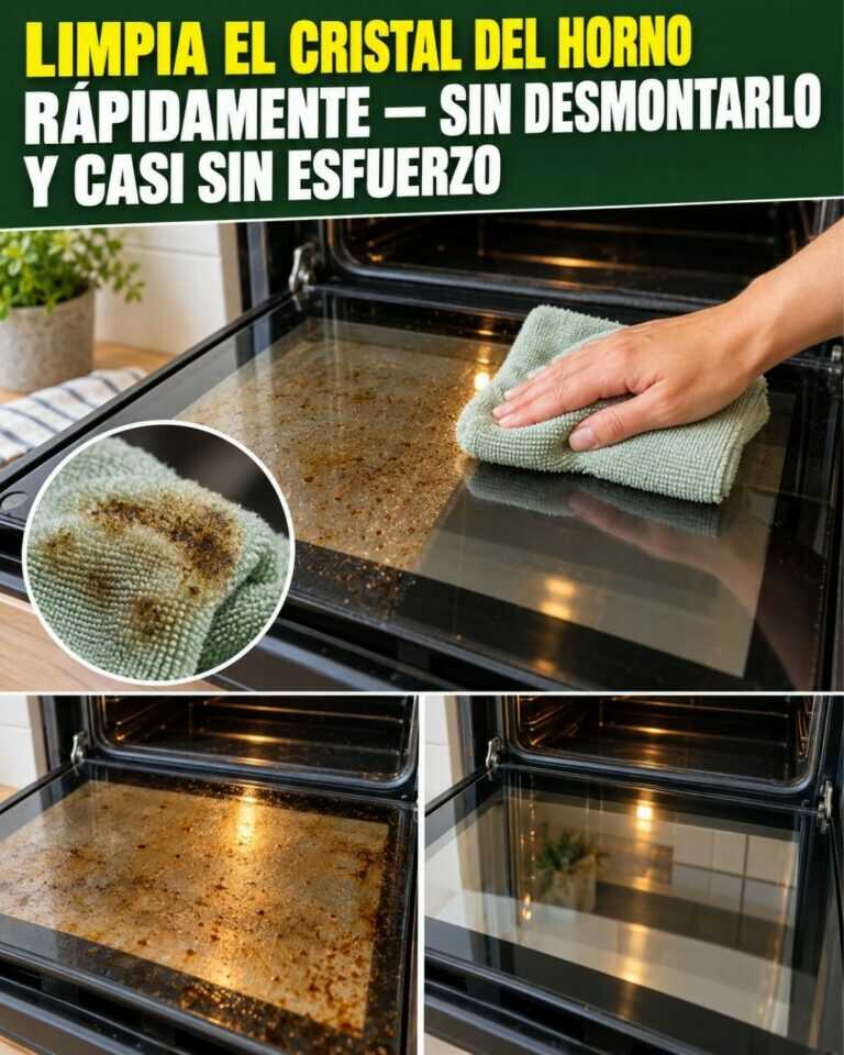 Limpia el cristal del horno rápidamente — sin desmontarlo y casi sin esfuerzo