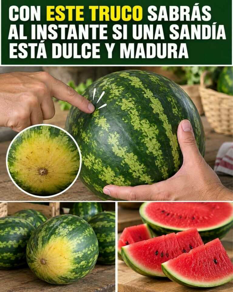 Con este sencillo truco sabrás enseguida si una sandía está dulce y madura