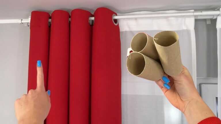 Eine Schneiderin verriet mir ihr Geheimnis. Stecke eine Toilettenpapierrolle auf die Gardinenstange und schau, was passiert!