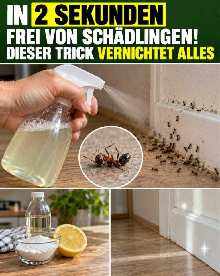 In 2 Sekunden frei von Schädlingen! Dieser Trick vernichtet ALLES