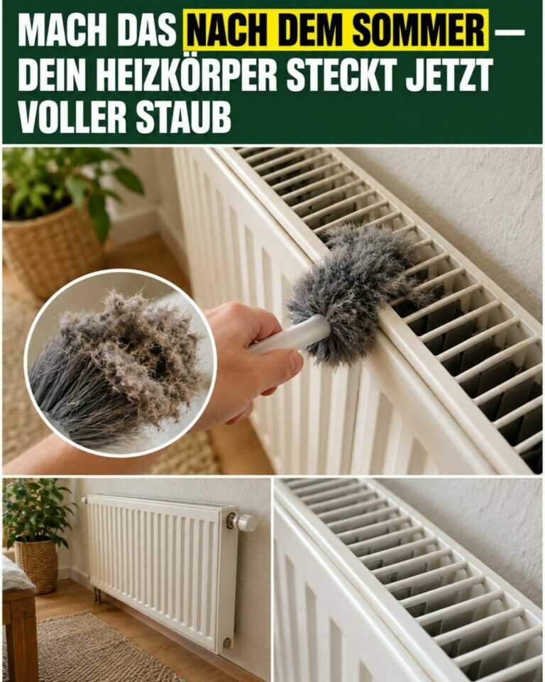 Mach DAS nach dem Sommer — dein Heizkörper steckt jetzt voller Staub