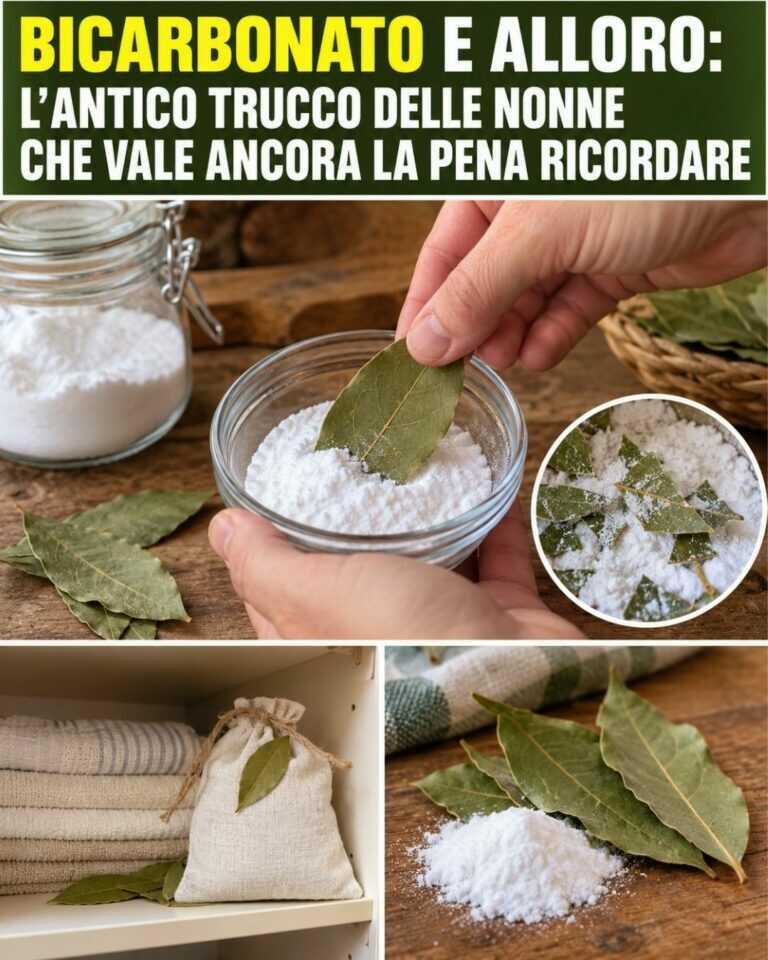 Bicarbonato e alloro: l’antico trucco delle nonne che vale ancora la pena ricordare