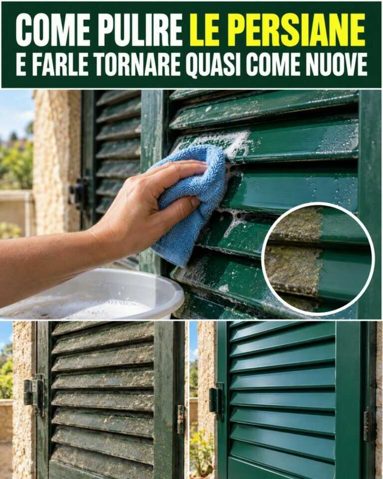 Come pulire le persiane e farle tornare quasi come nuove