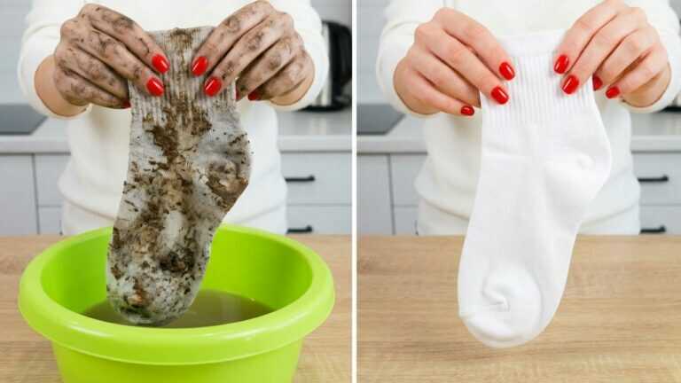 Non strofinare più i calzini! Questo trucco può farli tornare molto più bianchi