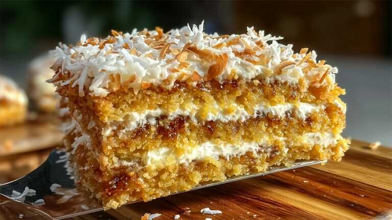 Solo uova e cocco! Prepara questa torta sana! Niente zucchero, niente farina, niente