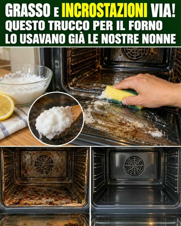 Grasso e INCROSTAZIONI via! Questo trucco per il forno lo usavano già le nostre NONNE