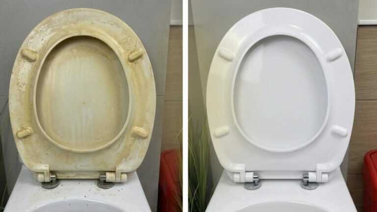 Vergiss teure Reiniger! Dieser geniale Trick macht den Toilettensitz wieder schneeweiß