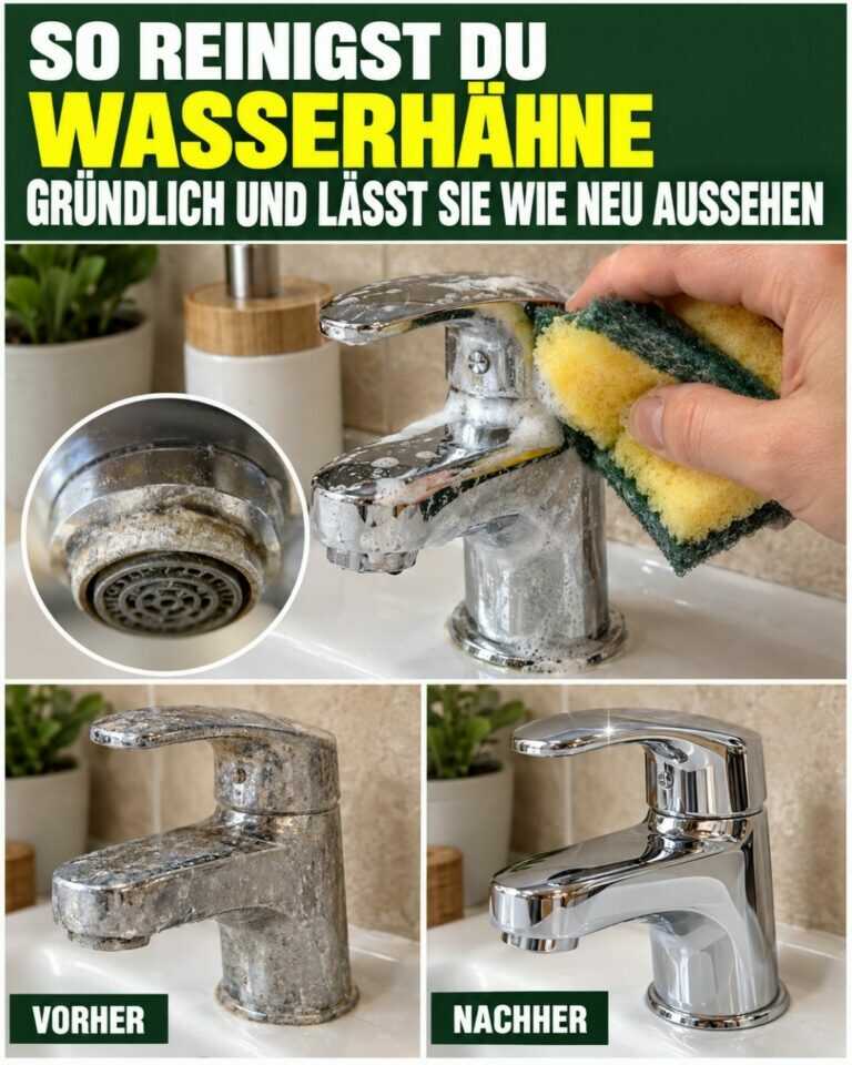 So reinigst du Wasserhähne gründlich und lässt sie wie neu aussehen