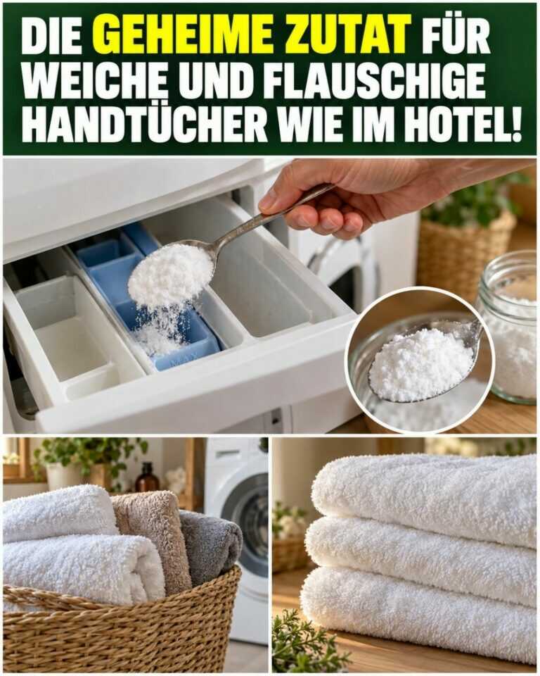 Die geheime Zutat für weiche und flauschige Handtücher wie im Hotel!