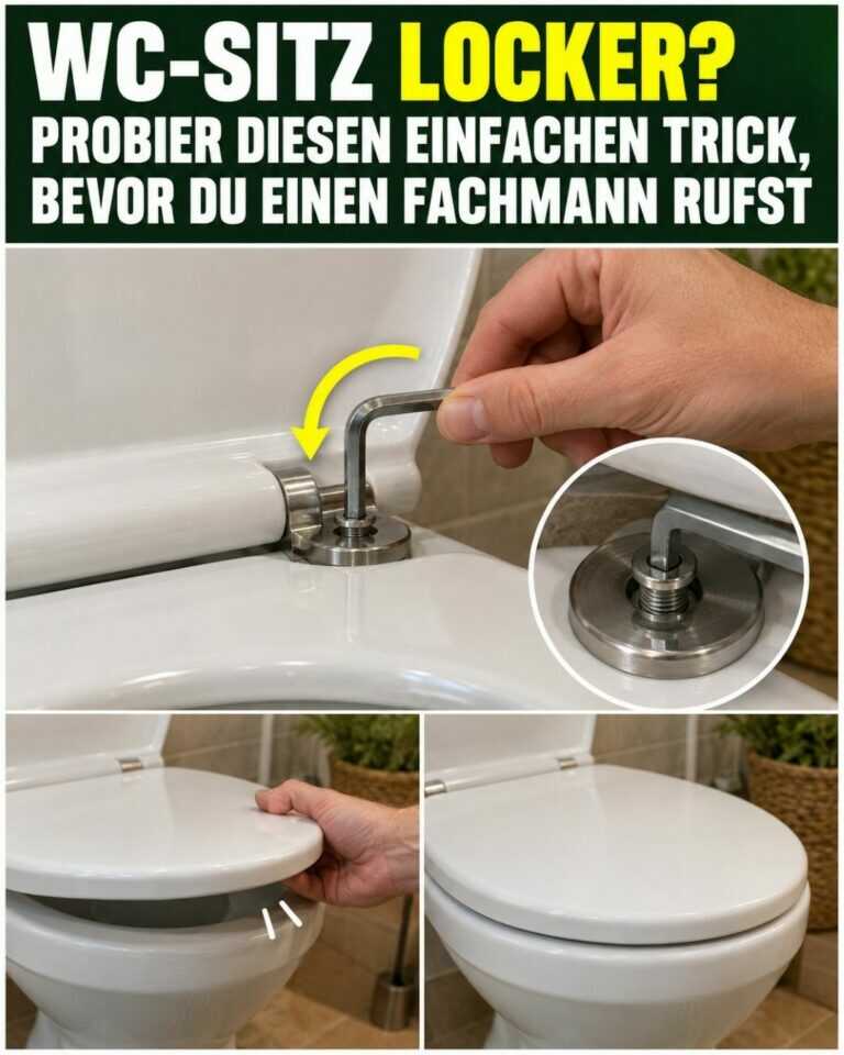 WC-Sitz locker? Probier diesen einfachen Trick, bevor du einen Fachmann rufst
