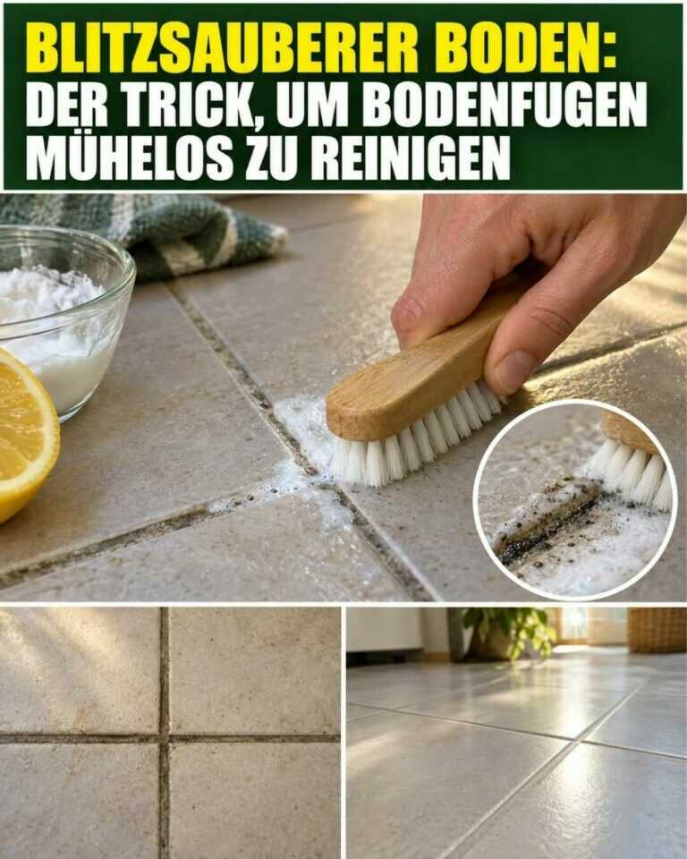 Blitzsauberer Boden: Mit diesem Trick lassen sich Bodenfugen leichter reinigen