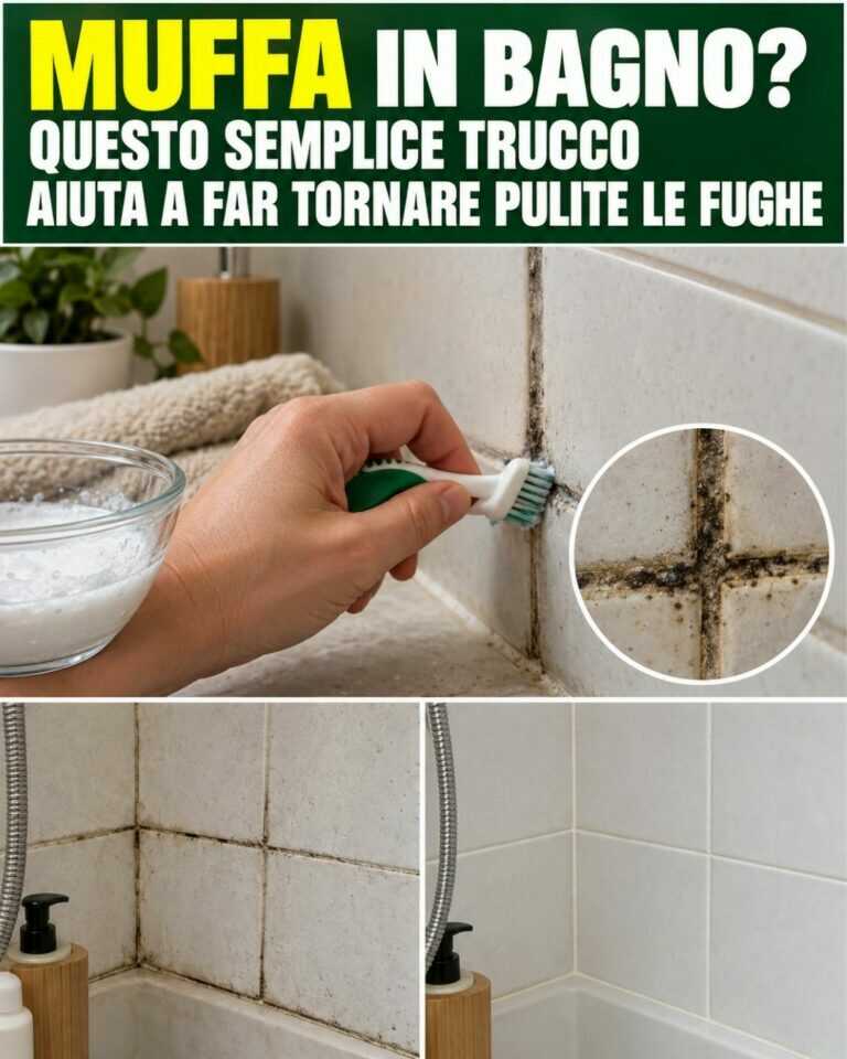 Muffa in bagno? Questo semplice trucco aiuta a far tornare pulite le fughe