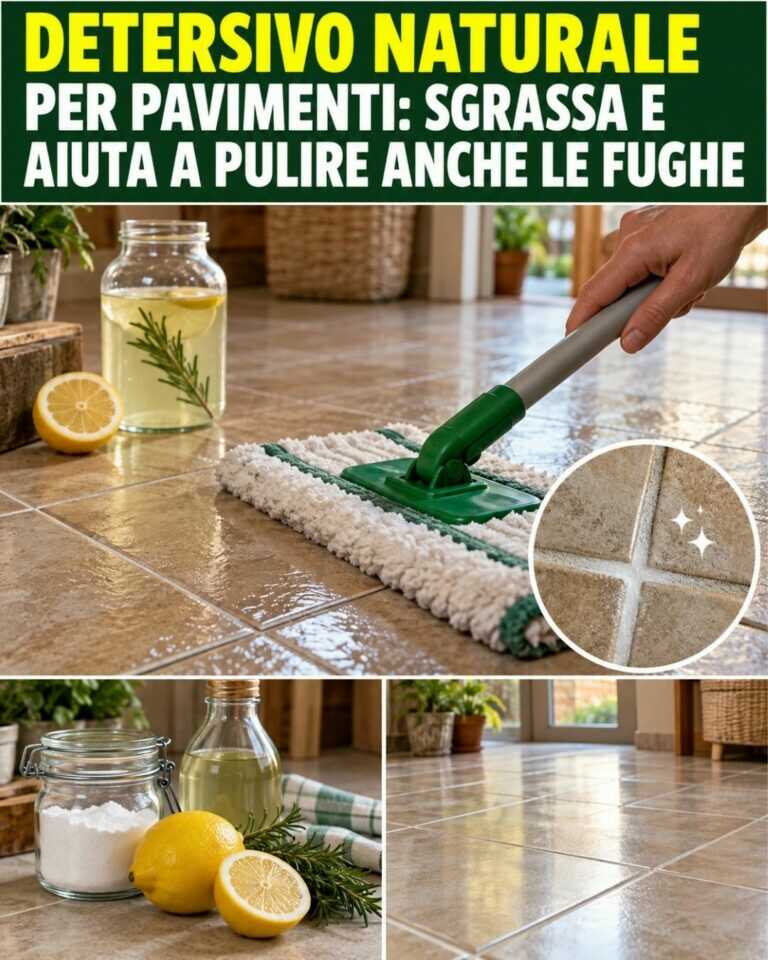 Detersivo naturale per pavimenti: sgrassa e aiuta a pulire anche le fughe
