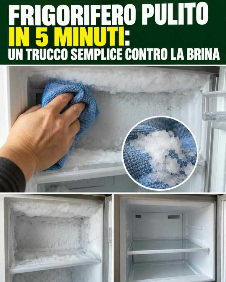 Frigorifero pulito in 5 minuti: un trucco semplice contro la brina