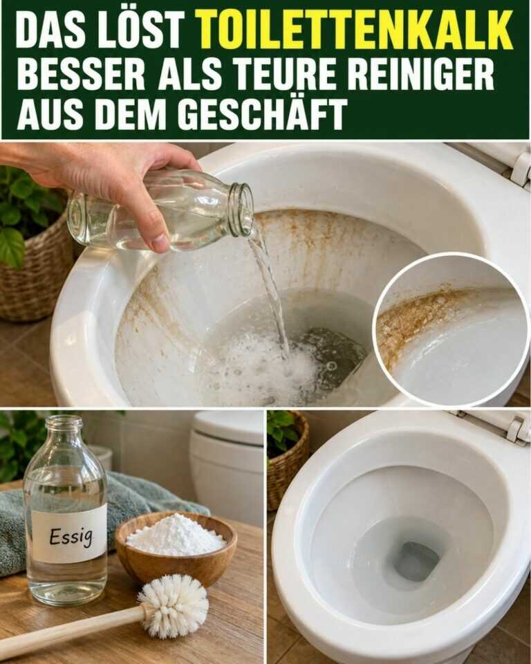 Das löst Toilettenkalk besser als teure Reiniger aus dem Geschäft