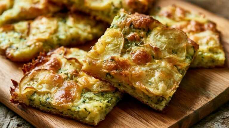 🥔 Kartoffeln und Zucchini besser als Pizza? Einfacher Gemüsekuchen mit Käse