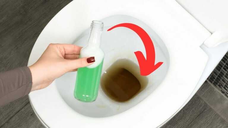 Diese grüne Mischung lässt die Toilette wieder strahlend sauber und fast wie neu wirken