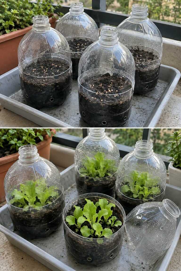 How to Start Lettuce Seeds Easily With Bottle Mini-Greenhouses