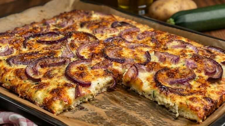 Pommes de terre et courgettes, c’est meilleur que la pizza ! Une recette simple et économique !