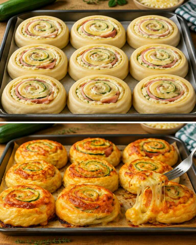 Rouleaux de courgettes et de poulet – Apéritif facile et délicieux, prêt en 20 minutes !