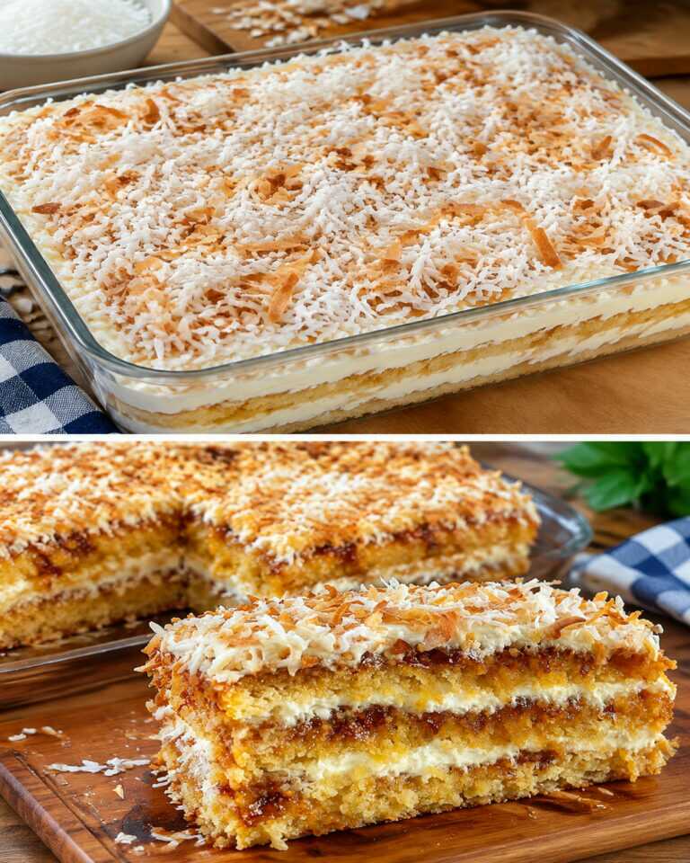 Solo uova e cocco! Prepara questa torta sana! Niente zucchero, niente farina, niente
