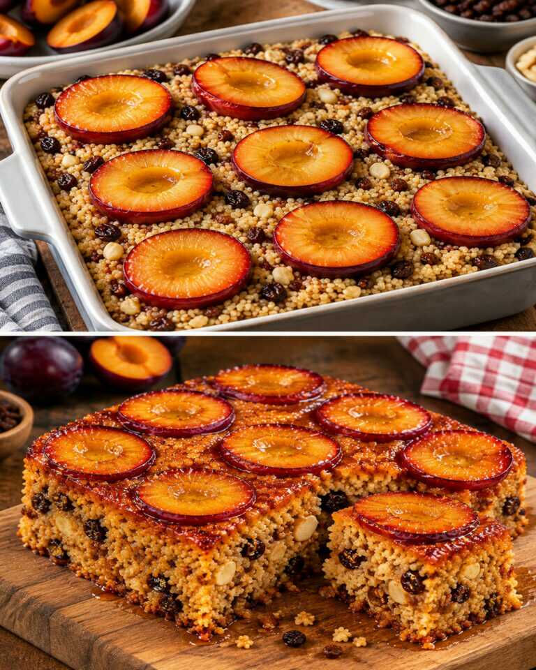 Senza farina né zucchero! Torta di prugne e fiocchi d’avena per diabetici! Glicemia normale!
