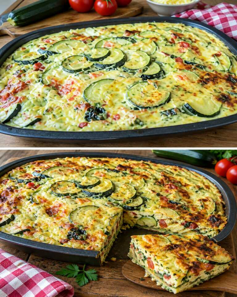 Torta di zucchine al forno Pasticciate Courgettes