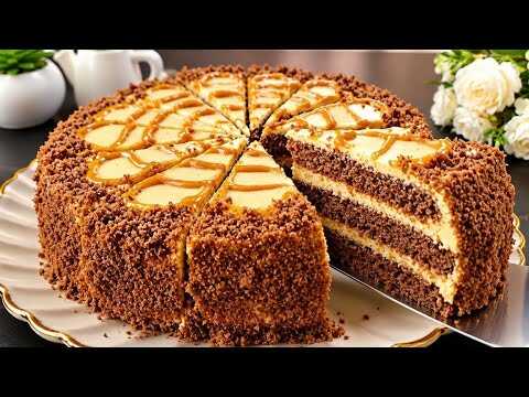 Torta pronta in 10 minuti! Senza forno, bilancia o mixer — facilissima