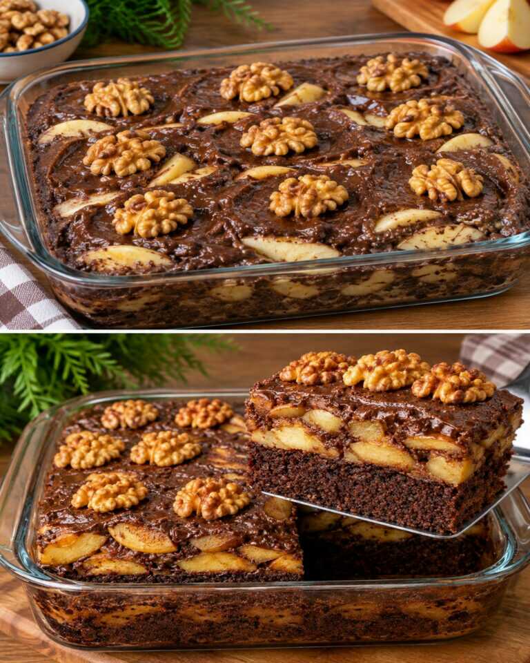Non ci crederai: questa torta è senza zucchero né farina! Avena e mele in 5 minuti