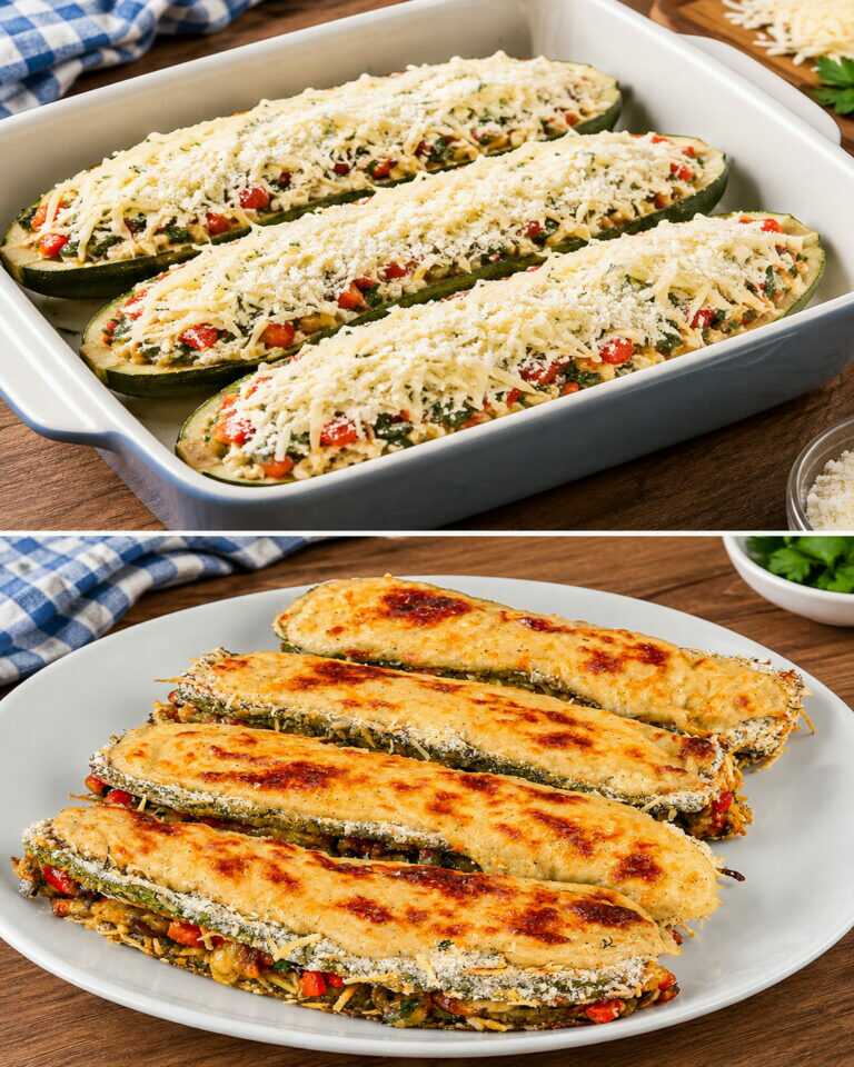 Questa ricetta di zucchine ripiene è più gustosa della pizza!