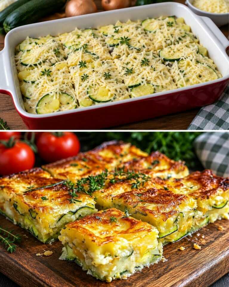 Basta mescolare 3 uova e zucchine! Questo piatto impressionerà subito tutti