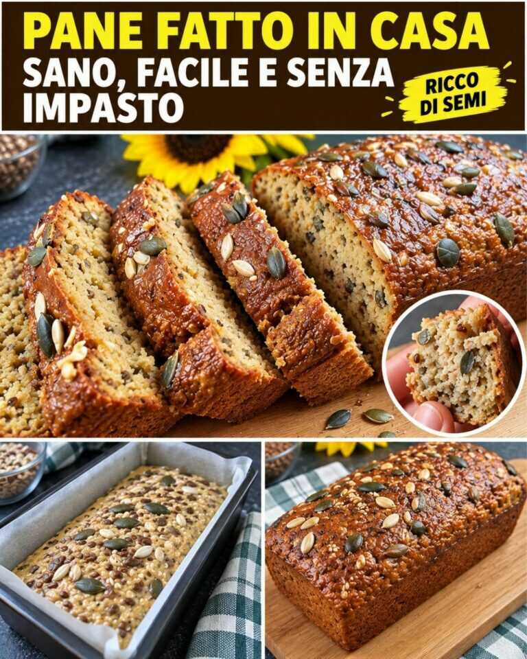 Pane ai fiocchi d’avena senza farina per una colazione sana — niente burro