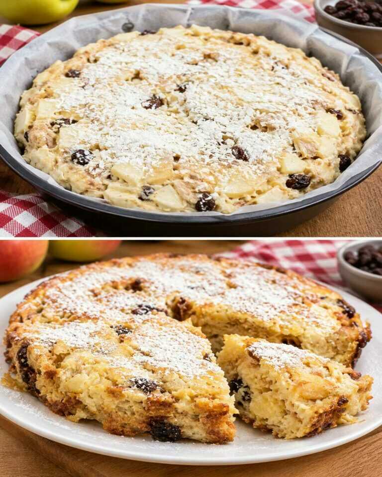 Nemmeno un grammo di zucchero! Torta dietetica di mele SENZA farina, semplice e golosa