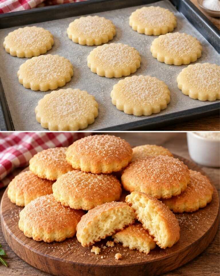 Biscotti al latte! Teneri, soffici e friabili! Una ricetta semplice per il tè.