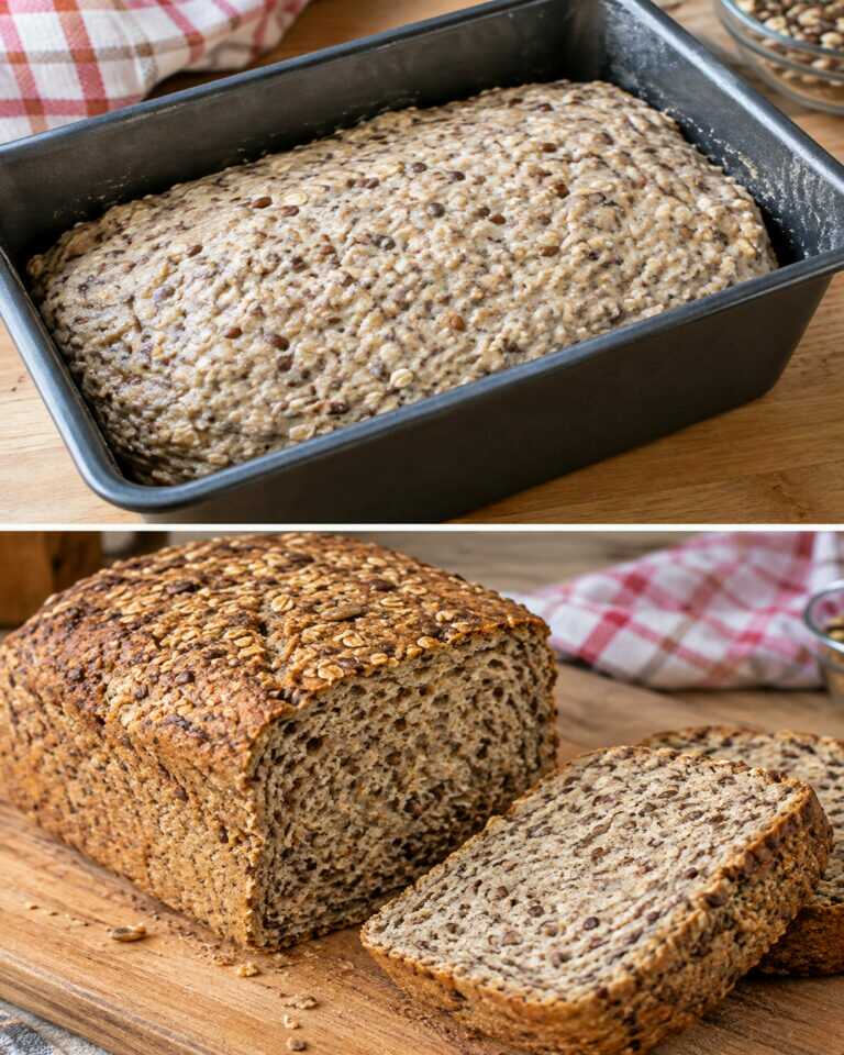 Pane con 2 ingredienti: senza farina né glutine! Ricetta veloce da fare e a basso IG.