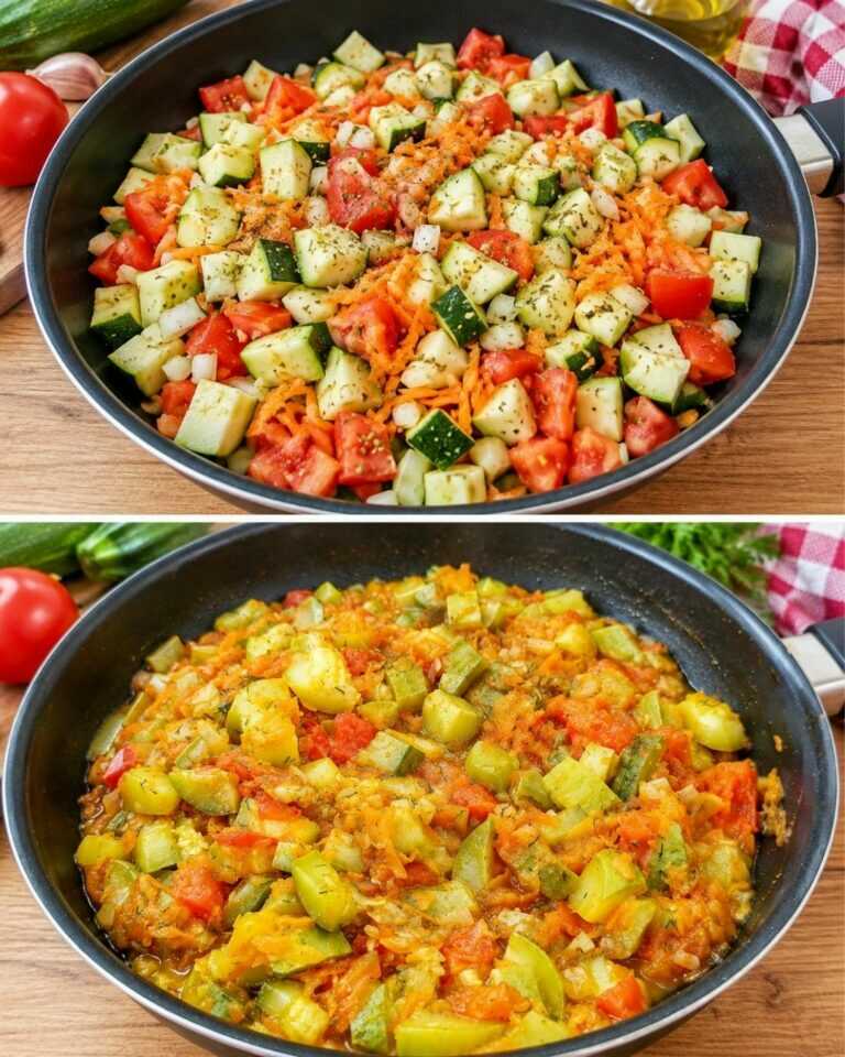 2 zucchine, 2 pomodori e la cena è pronta! Ricetta in 10 minuti! Ricetta veloce con zucchine.