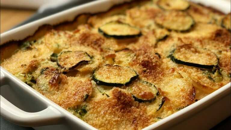 Patate e zucchine a fette, tutto qui! Una ricetta economica dal gusto squisito!