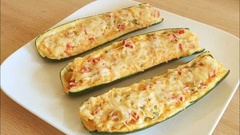 Najlepszy przepis na cukinię faszerowaną z piekarnika 🥒🥒😋😋 Pyszny i prosty!