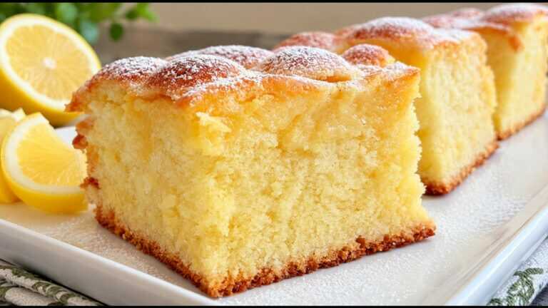 Miękkie ciasto cytrynowe, które rozpływa się w ustach! 🍋