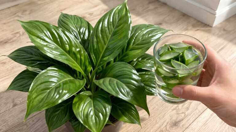 🌸 Uma colher de chá sob qualquer planta, e até uma flor murcha fica verde e floresce num instante!