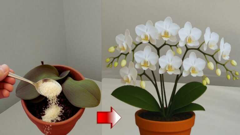 Tato orchidej 4 měsíce nerostla, než jsem udělal toto! Náhle znovu ožila