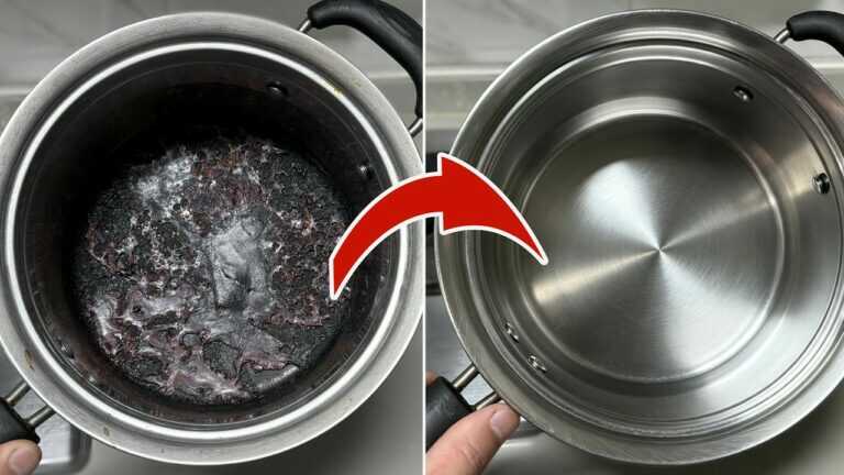 FORGET the Old Methods, This 1 TRICK Cleans a Burnt Bottom EFFECTIVELY! 💥 (SIMPLE) 🤯