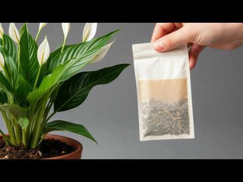 Just put it on the peace lily! It will immediately bloom much new flowers all year round