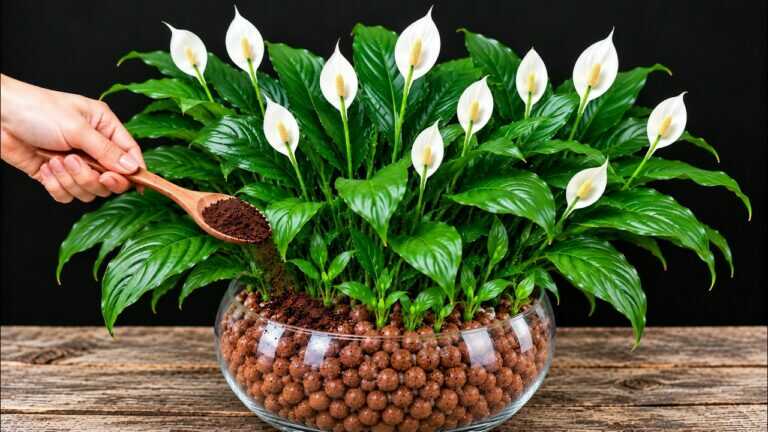 Simply Put This Under Your Peace Lily — Watch It Grow and Bloom!