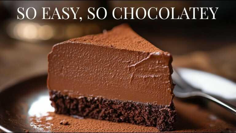 From Simple Ingredients to Chocolate Heaven: Silky Mousse Cake