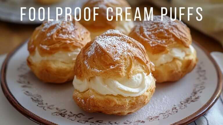 Easy Cream Puffs With Simple Ingredients — No Fancy Tools Needed!